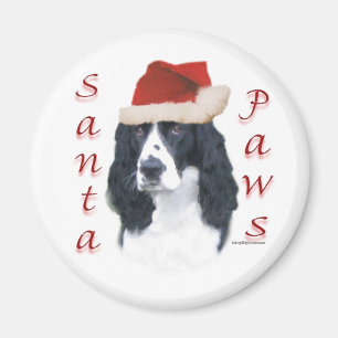 English Springer Spaniel Santa Paws Magnet