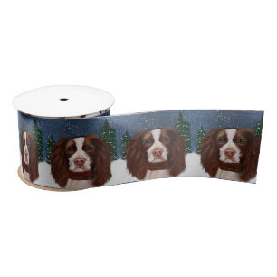 ENGLISH SPRINGER SPANIEL SATIN RIBBON