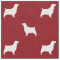 English Springer Spaniel Silhouettes Pattern Red