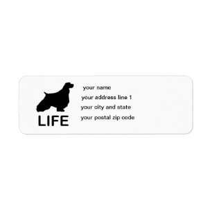 English Springer Spaniel silo life Return Address Label