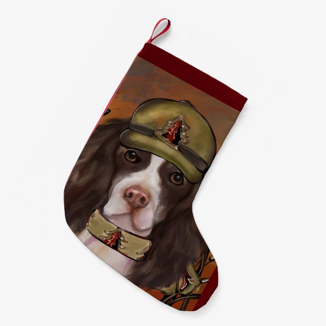 English Springer Spaniel  Small Christmas Stocking (Front (Hanging))