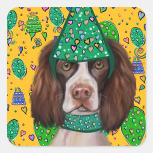 English Springer Spaniel Square Sticker