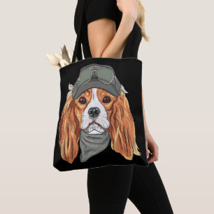 english springer spaniel steampunk tote bag