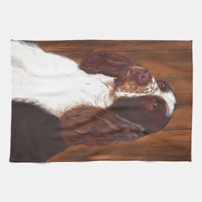 English Springer Spaniel Tea Towel (Horizontal)