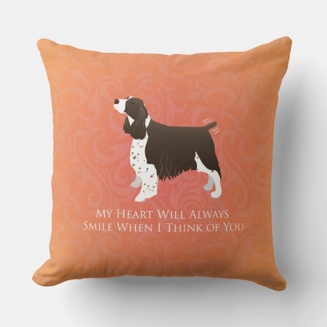 English Springer Spaniel Thinking of You -Memorial Cushion (Front)