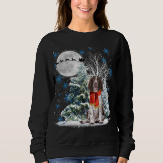 English Springer Spaniel Under Moonlight Christmas Sweatshirt
