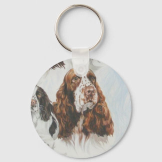 English Springer Spaniel wGhost Key Ring