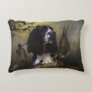 English Springer Spaniel with pheasant     Decorative Cushion