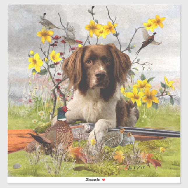 English Springer Spaniels ,Art (Sheet)