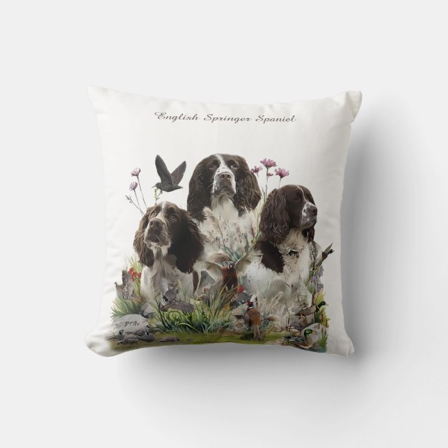 English Springer Spaniels ,Art Cushion (Front)