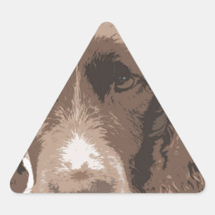 English Springer Triangle Sticker