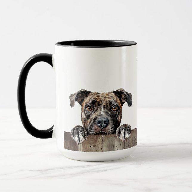 English Staffordshire Bull Terrier Dog Mug (Left)