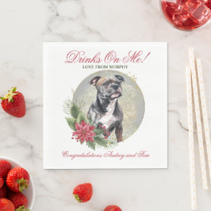 English Staffordshire Bull Terrier Napkin