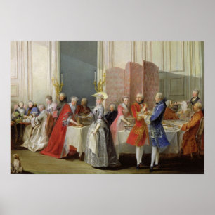 English Tea in the Salon des Quatre Glaces Poster