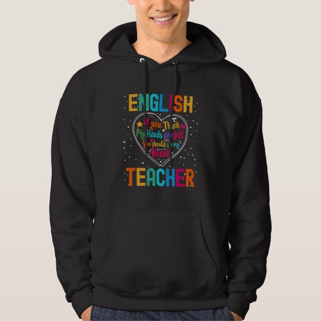 English Teacher Appreciation Week Back to School H Hoodie (Front)