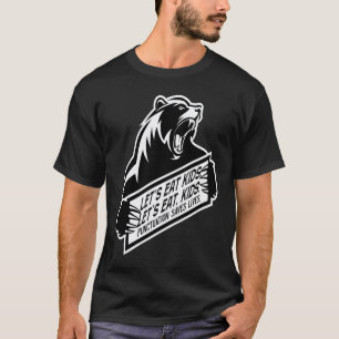 English Teacher Bear Lets Eat Kids Punctuation Sav T-Shirt