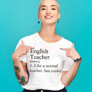 English Teacher Custom Funny Definition Gift  T-Shirt