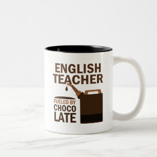 English Teacher (Funny) Chocolate Two-Tone Coffee Mug