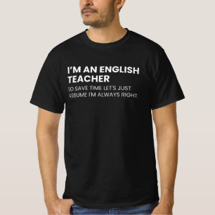 English Teacher Funny Professor T-Shirt