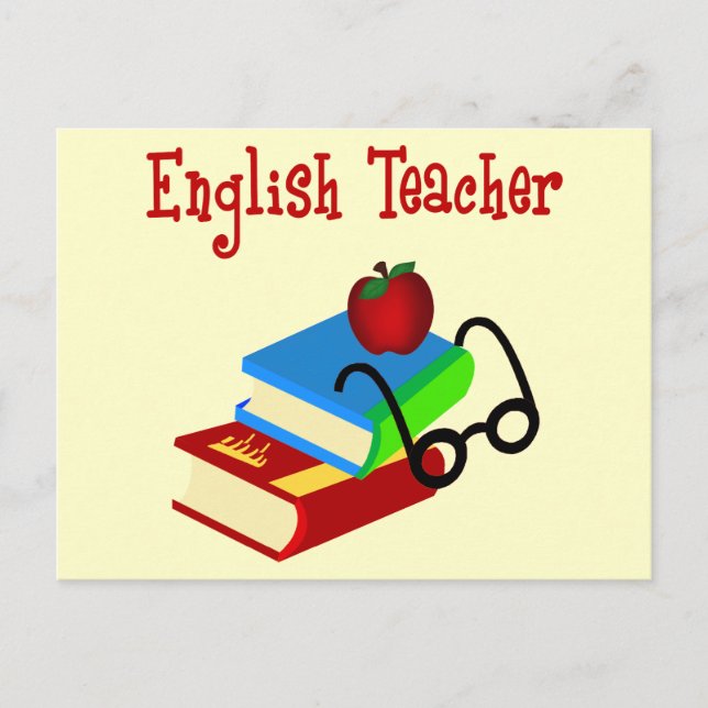 English Teacher Gifts Postcard (Front)