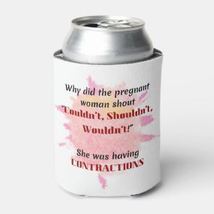 English Teacher Joke Gift Pregnant Joke Gift Can Cooler