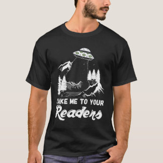 English Teacher Library Fun Alien Reading T-Shirt