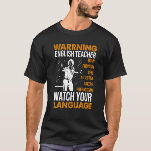 English Teacher Outfit English Grammar Chequered P T-Shirt