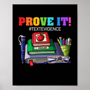 ENGLISH TEACHER Prove It Text Evidence Poster