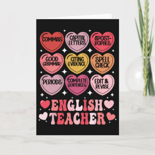 English Teacher Valentine's Day Grammar Ela Teache Card