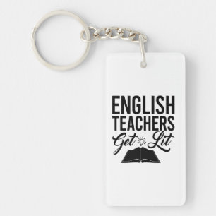 English Teachers Get Lit Key Ring