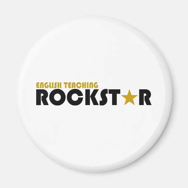 English Teaching Rockstar Magnet (Front)