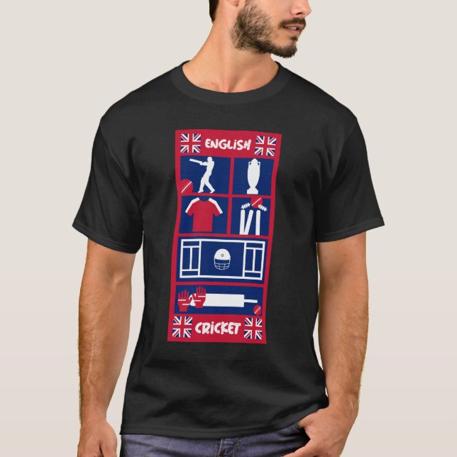 English Test Cricket   T-Shirt (Front)