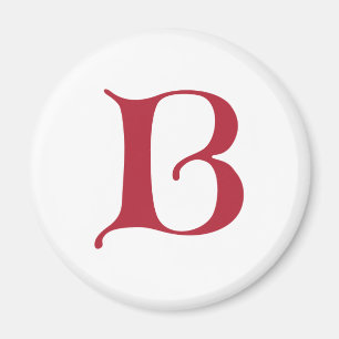 English text Gothic Monogram letter B Magnet