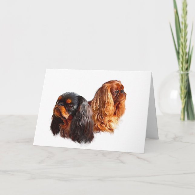 English Toy Spaniel Card (Front)