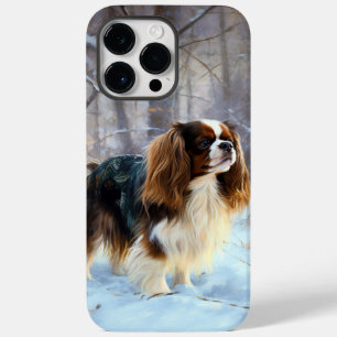 English Toy Spaniel Let It Snow Christmas  Case-Mate iPhone 14 Pro Max Case