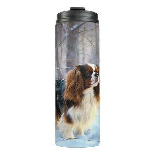 English Toy Spaniel Let It Snow Christmas  Thermal Tumbler