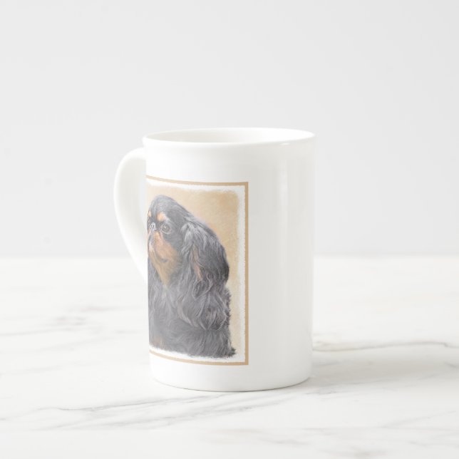 English Toy Spaniel Painting Original Animal Art Bone China Mug (Front Left)