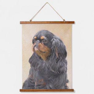 English Toy Spaniel Painting Original Animal Art Hanging Tapestry