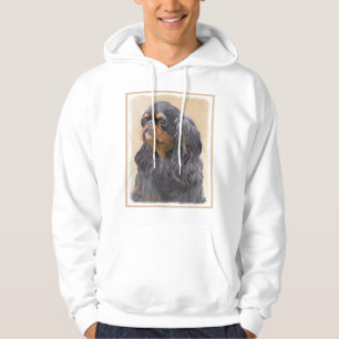 English Toy Spaniel Painting Original Animal Art Hoodie