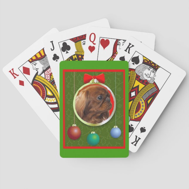 English Toy Spaniel Ruby Playing Cards (Back)