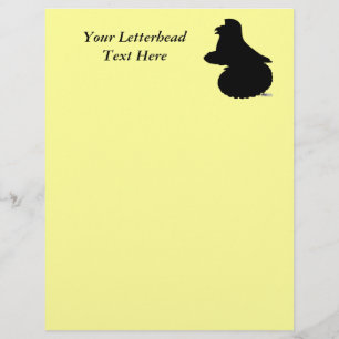English Trumpeter Pigeon Silhouette