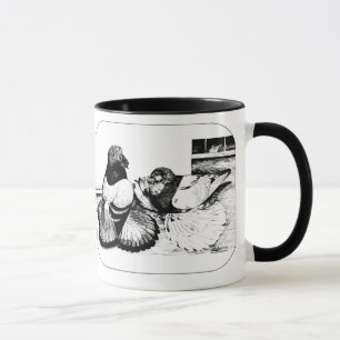 English Trumpeter Pigeons Mug