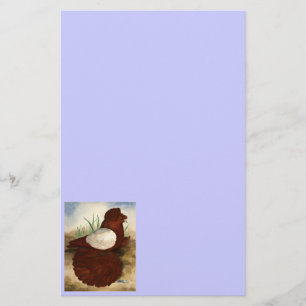 English Trumpeter Red Whiteside Stationery