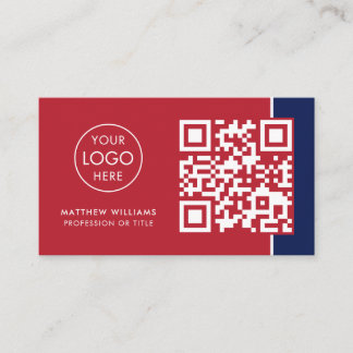 English Tutor Professional QR Code Logo Modern Business Card