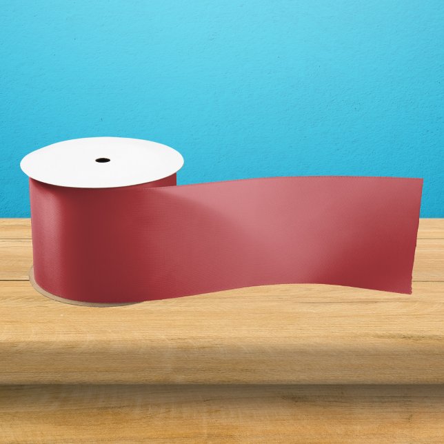 English Vermillion Solid Colour Satin Ribbon (Creator Uploaded)