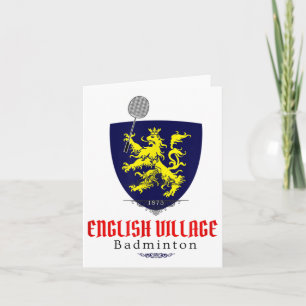 English Village Badminton Team Mountain Brook Alab Card