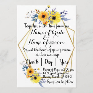 English Wedding Invitation