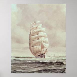 English wool clipper poster
