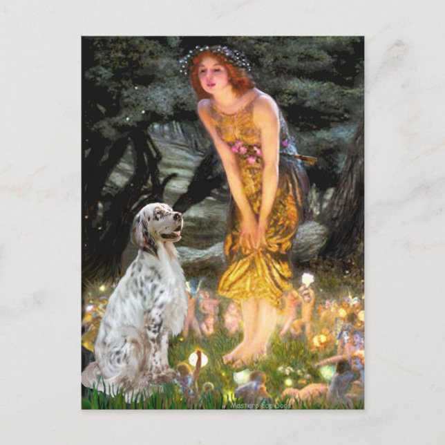 EnglishSetter 1 - MidEve Postcard (Front)