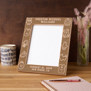 Engraved Baby Birth Stats Personal Picture Frame